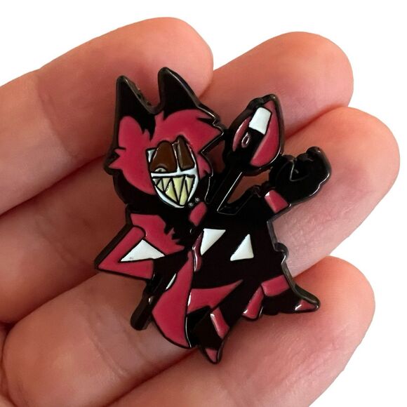 Hazbin Hotel Alastor Enamel Pin - Picture 8 of 8